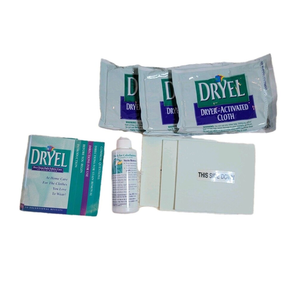 Dryel At Home Dry Cleaner Kit Stain Removal Solution Unopened